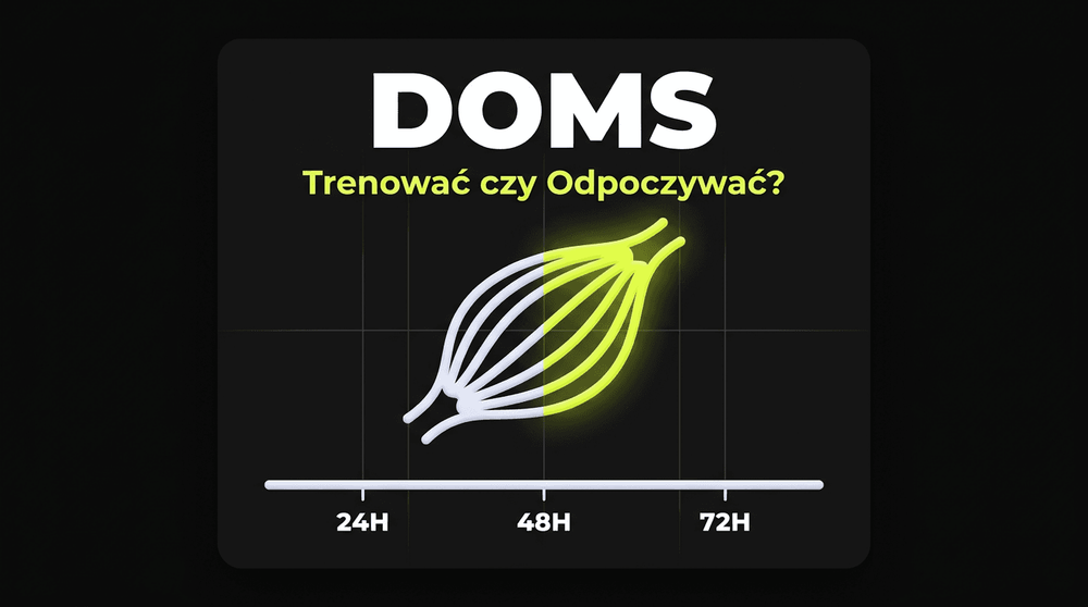 Infografika DOMS: czy trenować z zakwasami po treningu