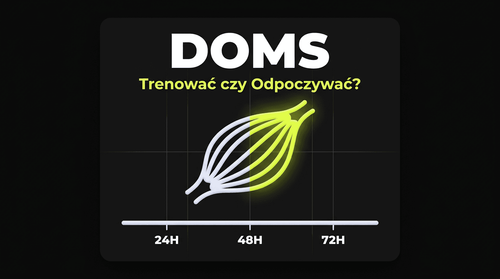 Infografika DOMS: czy trenować z zakwasami po treningu